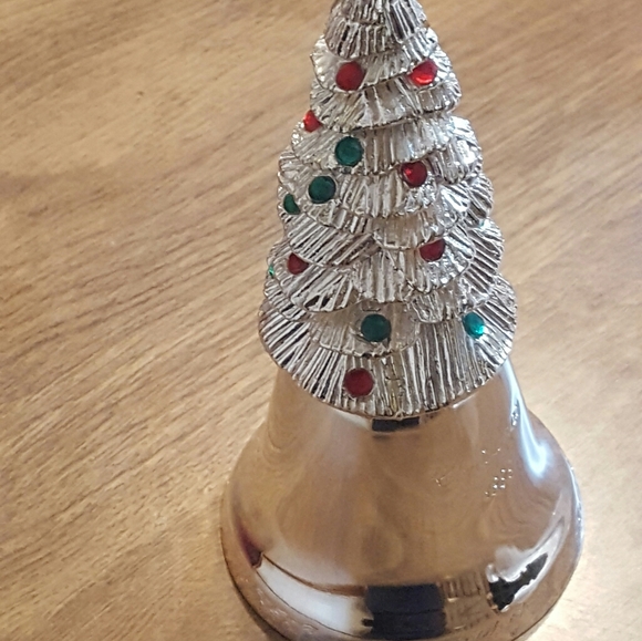 1998 SILVERPLATED MADISON AVENUE SANTA BELL - Picture 3 of 6